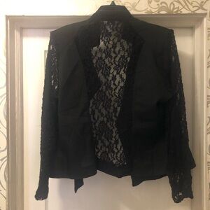 Elegant Black Lace Women's Jacket